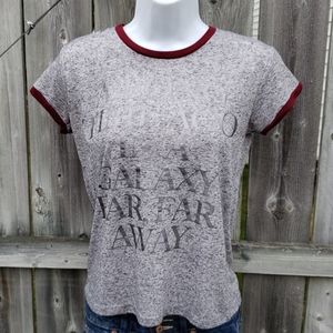Star Wars Tee in Gray, Silver and Maroon